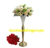 Dekoration Clear Trumpet Glass Vase Weddings Centerpiece Centerpiece och Flower Arrangemang Best0221