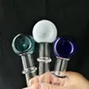 Glass Smoking Pipes Manufacture Hand-blown bongs Colorful New Concave Head Cigarette Pot