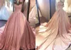 2019 vestido de quinceañera rosa princesa apliques corsé espalda dulce 16 años largo niñas fiesta de graduación desfile vestido de talla grande hecho a medida