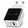 QC 3.0 Fast Charging Wall Charger USB Quick Charge 5V 3A Top Quality Travel Power Adapter US EU Plug for iPhone Samsung Huawei Smart Phone