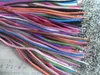 100pcs / lot 3mm cordon en daim mélange couleur coréen cordon de velours collier corde chaîne homard fermoir bijoux à bricoler soi-même Making1923