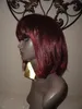 women's Elegant wine Red color cosplay Hair Wigs