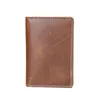 Genuine Leather Men Card Wallets Simple Man Purse For Money and Credit Cards porte carte 2017 High Quality