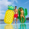 180x140cm Floatblebleble Cactus Madrass Pool Floats Vattensporter Swimmingpool Raft Uppblåsbara Pool Toy Float Lounge för vuxna barn