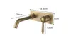 Rolya Vintage Antique Brass Single Handle Wall Mounted Basin Faucet Old Style Bathroom Sink Mixer Tap Set