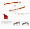 360 Degree Rotation Folding Reading Glasses Diopter Men Women Foldable Presbyopic Reading Glasses 1.0 1.5 2.0 2.5