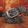 Ancient Rivet Vintage Luxury Designer Punk Belts Women Female Genuine Real Leather Waist Handmade Strap for Jeans dress BL286 S18101807