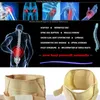 Hopeforth midjestöd Lumbal Belt Back Hängen Fyra stål andningsbar behandling av skiv Herniation Lumber Muscle Strain Beige8441326