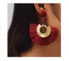 2018 Bohemian Big Tassel Kolczyki dla kobiet Lady Fringe Fringe Earring Ręcznie