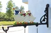 鋳鉄のディナーベルガーデンの装飾ヨーロッパマスコット3アヒルのようこそ壁に取り付けられた吊り下地屋外装飾ホームストアオフィスショップホテルバー国
