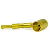 Il più recente martello per tubi in metallo Tubo in oro Lega di alluminio Mini tubo per tubi da fumo di alta qualità Design unico portatile Facile da trasportare pulito