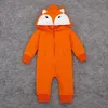Ny Spring Autumn Baby Rompers Cute Cartoon Fox Infant Girl Boy Jumpers Barn Baby Outfits kläder