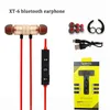 XT-6 Bluetooth Earphone With Mic Wireless sweatproof stereo bluetooth 4.1 headphones Magnetic Sport headset DHL free shipping