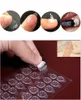 1 ark 24pcs Nail Tips Transparenta Ultra Tunna Dubbelsidiga Lim Klistermärken Falsk nagelkonst förlängning Lång luktlöshet Nail Gluetools