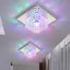 5W LED Spotlights Square Crystal Aisle Ceiling Light Modern Simple Balcony Porch Lamp Corridor Spotlight