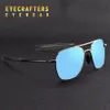 Occhiali da sole pilota da uomo Occhiali da guida a specchio Eyewear 285 Occhiali da sole blu