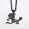 GNAYY Punk TWIZTID Insane Clown Jewelry Black Stainless Steel Mens ICP Hatchet Man Pendant Men Women Necklace Chain 240390393851097