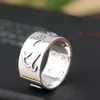 весь saleFNJ 925 Серебряный Будда кольцо удачи оригинальный чистый S925 стерлингового тайского серебра кольца для мужчин женщин ювелирные изделия девушка регулируемый размер