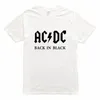 新しい AC/DC バンドロック Tシャツメンズ acdc グラフィック Tシャツプリントカジュアル Tシャツ O ネックヒップホップ半袖コットントップ