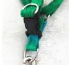 Rainbow Pet Dog Collar Harness Leash 120cm Soft Walking Harness Lead Colorful and Durable Traction Nylon Rope GGA832