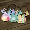 Car Styling Hanging Perfume Air Freshener Cute Antlers Fragrance Papers Rear View Mirror Ornament Car Interior Decoration