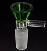 Acessório de fumo da bacia do punho de vidro para a bacia de vidro de Pyrex comum do macho de 14mm / 18mm
