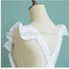 Tablier chasuble victorien Maid Lace Smock Costume Volants Poches Blanc/Rose