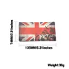 トッパス英語旗デザインPUレザータバコ紙ホルダーポータブルポケットサイズタバコボックスタバコ
