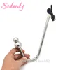 Bipolar Electrode Electro Stimulation Prostate Stimulator Stainless Steel Anal Hook Electric Shock Anal Anchor Butt Plug TENS Y1892803