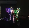 Palloncino luminoso BOBO con bastone 3 metri Palloncini illuminati a LED trasparenti con bastoncino per decorazioni natalizie 20 pezzi / lotto GA99