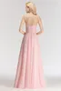 Sexiga riktiga bilder rosa 2019 nya ankomst billiga brudtärna klänningar Spaghetti remsor Backless Wedding Guest Prom Evening Wear Dress Bm0046