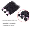 10A Brazilian Virgin Hair Bundles With Lace Closure Frontal Straight Body Deep Water Wave Kinky Curly Human Weave Extensions Double Machine Weft For Black Women