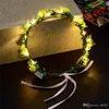 Couronne de fleurs LED pour robe de mariée guirlande de cheveux mariée romantique demoiselle d'honneur couronne florale Hawaii bord de mer décor de fête coiffure 3jt 1609566