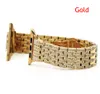 40mm 44mm Luxury Men Watch Band Bracelet Gold Plated Stainless Steel Strap Links for Apple Watch band series 4