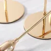 Creatief tulpenontwerp Taper kandelaar messing goud metaal kandelaar stand bruiloft eettafel decoratieve centerpieces