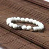 Hot Sale Stainless Steel Soccer Bracelets Wholesale 10pcs/lot 8mm Matte Agate & Marble Howlite Stone Beads With Football Bracelet For Gift