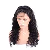 Indian Deep Wave Curly 13x4 Lace Front Wigs Virgin Hair Products Perruques avec des poils de bébé Dyeable 10-30 pouces