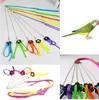 Verstelbare trainingswandeling vogel papegaai riem lopende kabel nylon tractie touw harnas reptile haged harnas riem veelkleurig huisdieren speelgoed