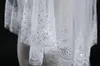 Véus de casamento de marfim véus nupciais curtos brilhando lantejoulas floral applique acessórios de casamento barato
