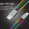 Cavo di ricarica per caricabatterie di sincronizzazione dati USB C 3.1 Type-C resistente e intrecciato per Google Nexus 5X 6P Samsung S9