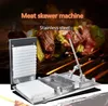 2018 New Free Shippinghigh quality Manual type meat skewer machine ,eight satay skewer machine,stainless steel plate 3mm,very strong