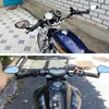 1 Пара алюминиевого универсального скутера бокового мотоцикла заднего заднего зеркала ЧПУ