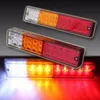 20 LED Vermelho-Âmbar-Branco Iluminação ATV Reboque Truck Light À Prova D 'Água Turn Signal Reverter Freio Traseiro Da Lâmpada