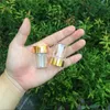 30 * 43мм 24pcs 15ml Стеклянные бутылки Алюминиевый винт Golden Cap Пустые прозрачные Прозрачная жидкость Подарочные Контейнер Желающих бутылки баночки