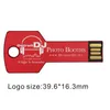 Granel 100 pcs Metal Design Chave 4 GB Personalizado logotipo USB Flash Drive Personalizar Nome USB 2.0 Pen Drive Gravado Memory Stick para Computador Portátil