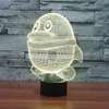 Tierpinguin 3D-Illusion Nachtlicht 7 Farbwechsel LED Tisch Schreibtischlampe NEU Acryl Leuchten Schlafzimmer Schlafen #R87