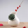 Rose wit geglazuurde potten bloemen vaas ontwerpen home decor ambachten kamer decoratie keramisch kawaii tuin ornament porselein standbeeld