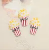 Accessori in resina fai-da-te Articoli di novità Simulato Emulazione di ornamenti per popcorn Materiale di bellezza mobile Collana Orecchino