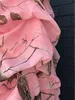 شجرة حقيقية AP Pink Camo Prom Dress Long Chiffon Pic-up Bridesmaids Dress 2018243H