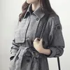 Femmes Automne Long Trench-Coat Femme Veste Coupe-Vent